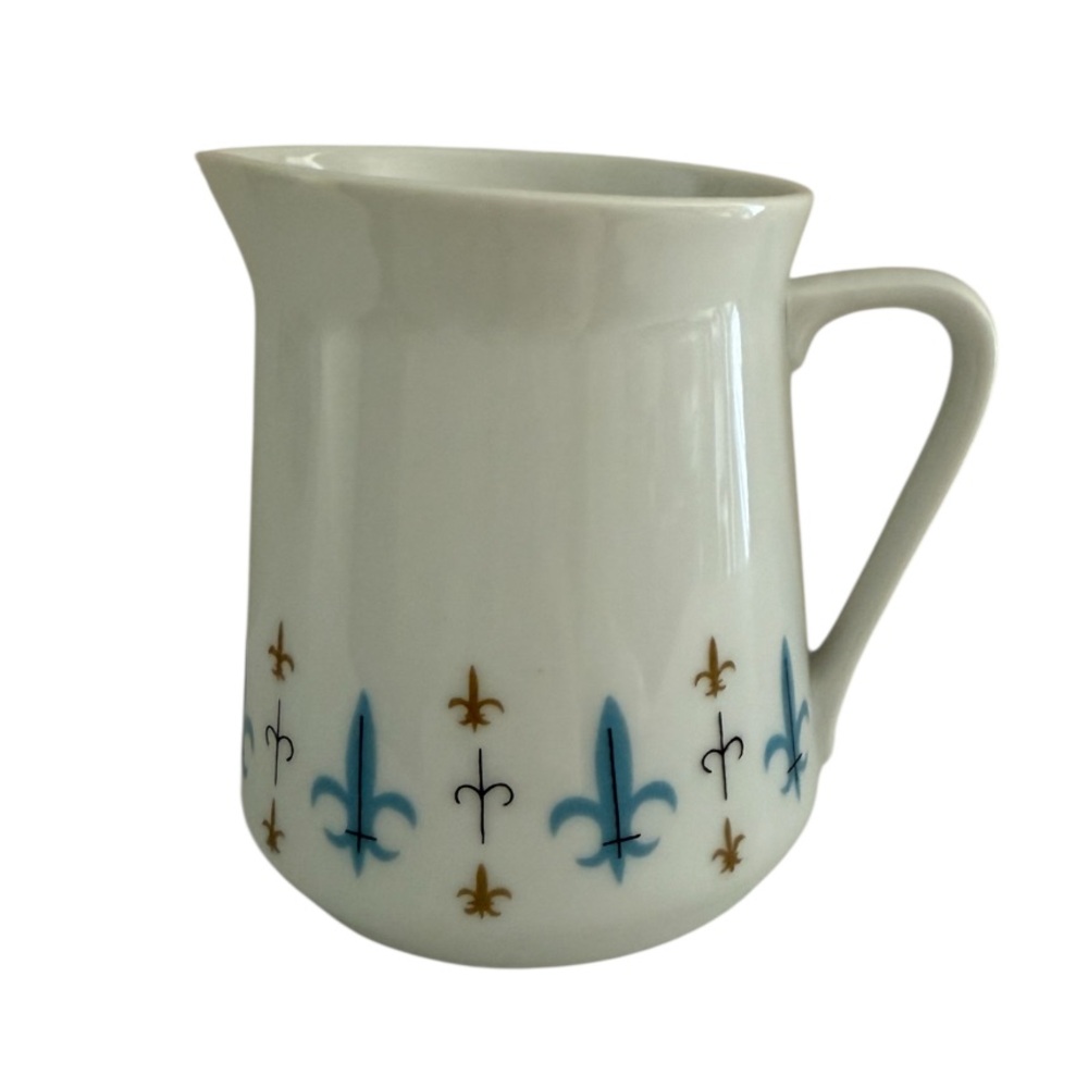 Vintage MCM Creamer * Style House Caravelle * Fleur de Lis * Yamaguchi Japan